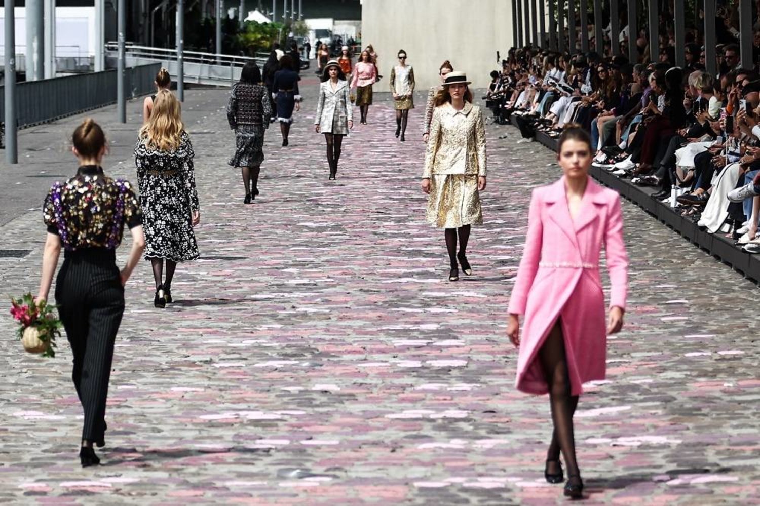 Chanel Metiers d'Art: Models turn Manchester street into a catwalk